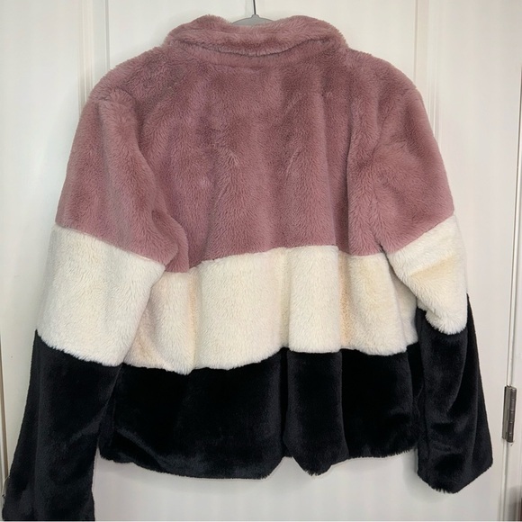 Angel Kiss Los Angeles Faux Fur Jacket Sz L - Picture 5 of 16